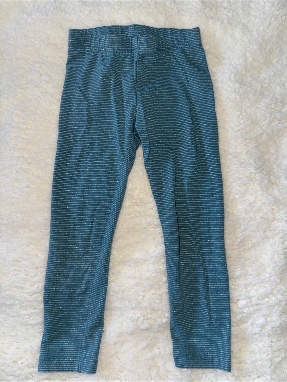 Carter's Teal Striped Knit Leggings